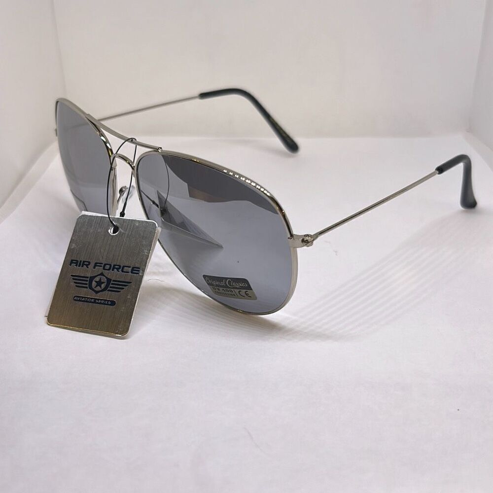 Air Force Aviator Mens Mirrored Sunglasses